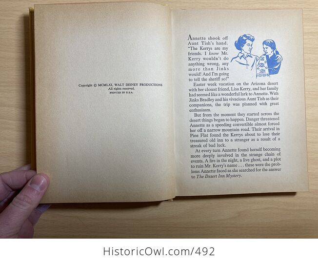 Annette the Desert Inn Mystery by Walt Disney Vintage Book by Doris Schroeder Whitman Publishing Company C1961 - #2dgY7AEBNyk-5