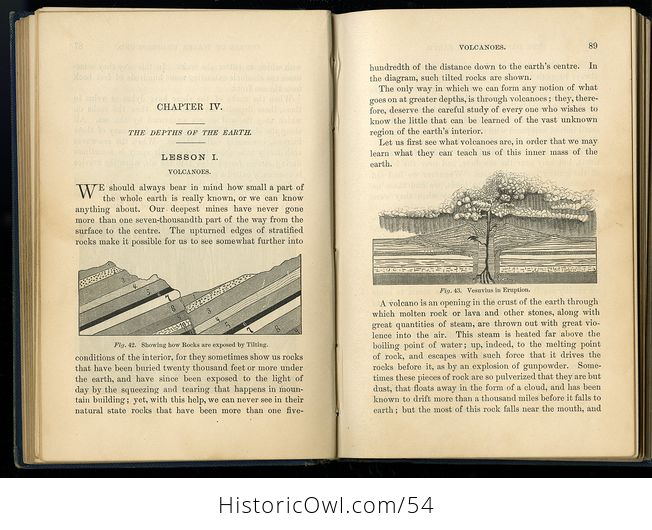 Antique Illustrated a First Book in Geology Designed for the Use of Beginners by N S Shaler C 1885 - #IYd6OPrv23A-4