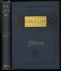 Antique Illustrated Book Child Life a Collection of Poems by John Greenleaf Whittier C1871 #KtSYMwgcvOA