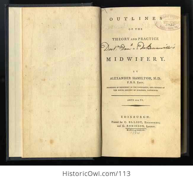 Antique Illustrated Book Outlines of the Theory and Practice of Midwifery by Alexander Hamilton C1784 - #FTpX2a3ttR0-4