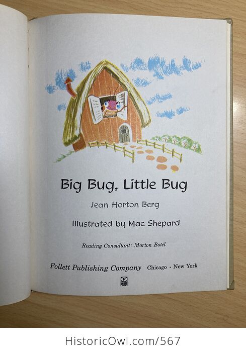 Big Bug Little Bug Vintage Childrens Book by Jean Horton Berg C1964 - #HHK3hpG77uc-3