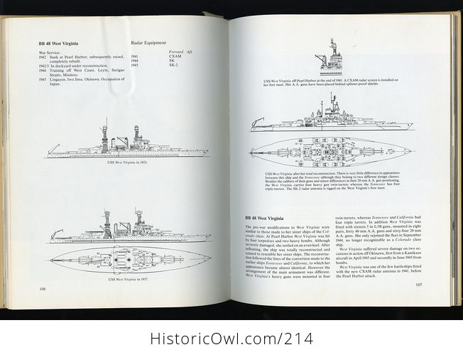 Book Battleships of the Us Navy in World War Ii by Stefan Terzibaschitsch C1977 - #yJWMIGv4Tww-7