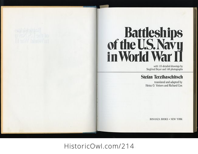 Book Battleships of the Us Navy in World War Ii by Stefan Terzibaschitsch C1977 - #yJWMIGv4Tww-4