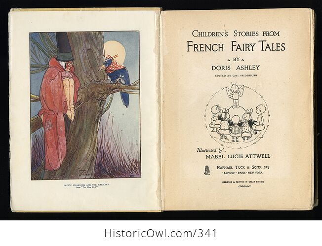 Childrens Stories from French Fairy Tales Antique Book by Doris Ashley - #ShaiVuMw1rg-5