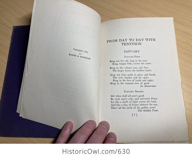 From Day to Day with Tennyson Compiled by Leroy H Westley C1910 - #kTo2dwY7ato-7