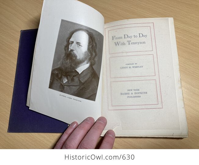 From Day to Day with Tennyson Compiled by Leroy H Westley C1910 - #kTo2dwY7ato-5