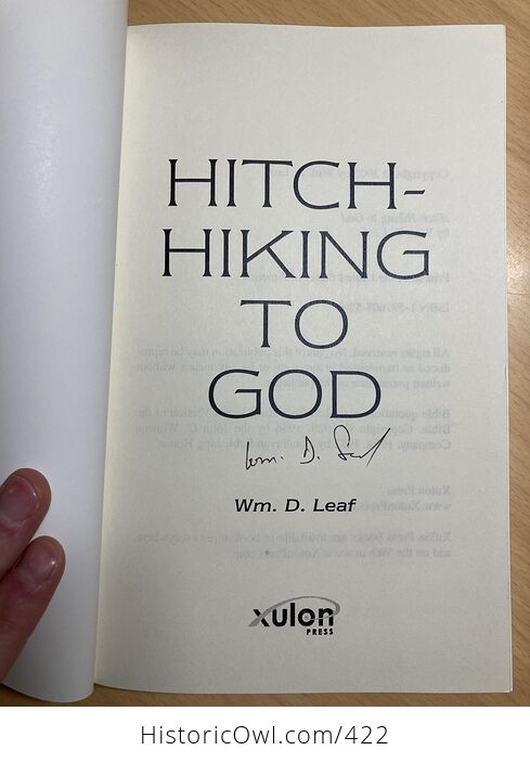 Hitchhiking to God Book by William D Leaf C2003 - #vGbGw8qPNpg-3