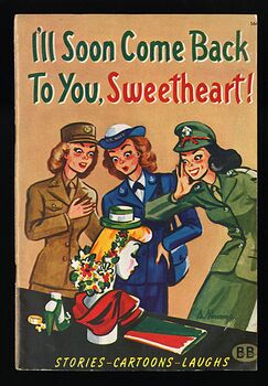 Ill Soon Come Back to You Sweetheart Vintage Stories Cartoons Laughs by R M Barrows C1944 #DSejl3iUdho