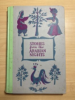 Junior Deluxe Editions Vintage Book Stories from the Arabian Nights Retold by Laurence Housman and Sinbad the Sailor Illustrated by Girard Goodenow Cmcmlv 1955 #QiFJh2RfqvI