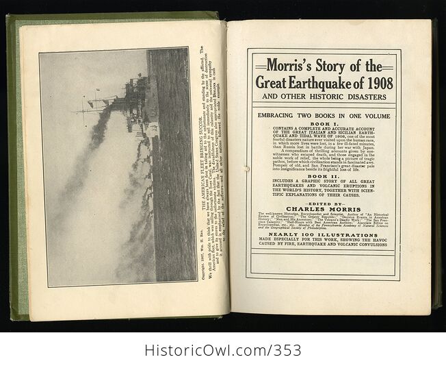 Morris Story of the Great Earthquake of 1908 and Other Historic Disasters by Charles Morris C1909 - #BBRhpGf5FOc-4