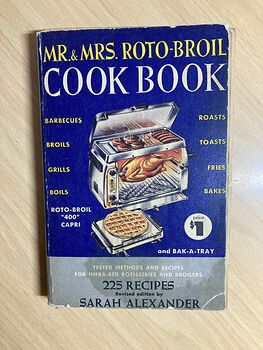 Mr and Mrs Roto Broil Cook Book C1955 #329sjJw7J8A