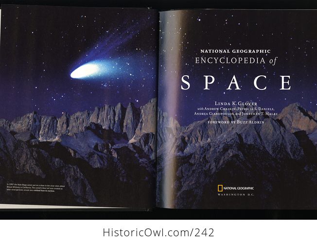 National Geographic Encyclopedia of Space Book by Linda K Glover with Andrew Chaikin Patricia S Daniels Andrea Gianopoulos and Jonathan T Malay and Foreword by Buzz Aldrin C2004 - #EP0lMI4JknM-2