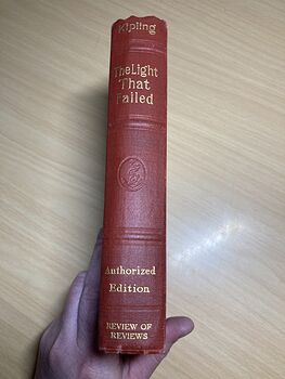 The Light That Failed Antique Book by Rudyard Kipling Swastica Embossed C1912 #GVRAWZ9Y13k