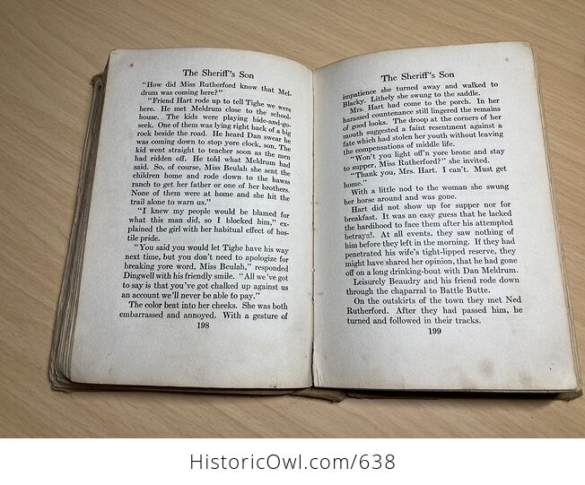 The Sheriffs Son Antique Western Book by William Macleod Raine C1918 - #DUjbOWy7UyY-11