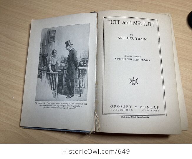 Tutt and Mr Tutt Antique Book by Arthur Train C1920 - #B4uYGAwXGiY-5