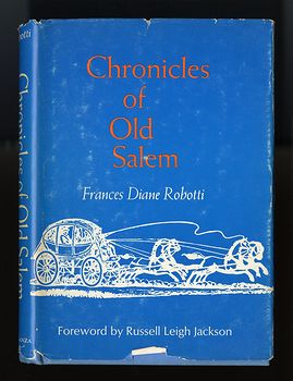 Vintage Book Chronicles of Old Salem a History in Miniature by Frances Diane Robotti C1948 #fWYQHwdyAb4