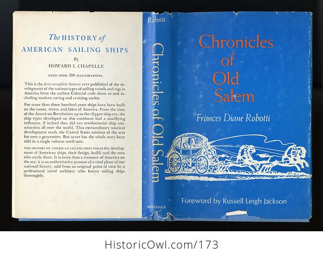 Vintage Book Chronicles of Old Salem a History in Miniature by Frances Diane Robotti C1948 - #fWYQHwdyAb4-2