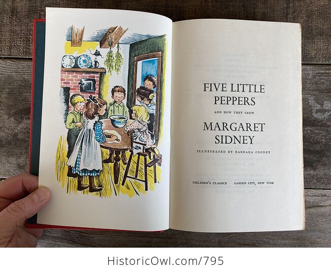 Vintage Five Little Peppers and How They Grew Illustrated Book by Margaret Sidney Childrens Classics C1954 - #7WNBjlemh4A-6