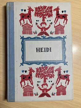 Vintage Heidi Illustrated Book by Johanna Spyri Junior Deluxe Editions C1954 #3nGxC3n3n90