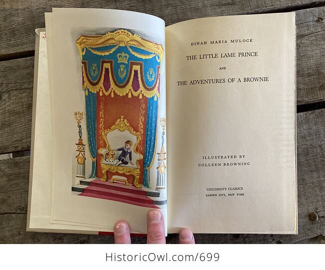Vintage the Little Lame Prince and the Adventures of a Brownie Illustrated Book by Dinah Maria Mulock Childrens Classics C1956 - #ZTUU7IKvYXg-4