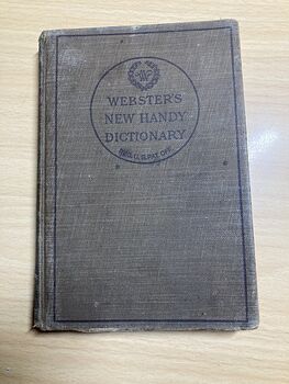 Websters New Handy Dictionary C1918 #RuOuuVARskU