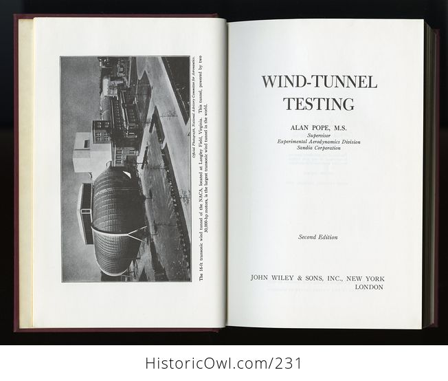 Wind Tunnel Testing Book by Alan Pope C1954 - #EwymYwszjXQ-3