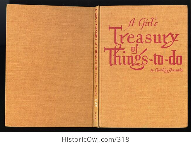 A Girls Treasury of Things to Do Book by Caroline Horowitz C1946 - #q1xSuLqrNmk-2