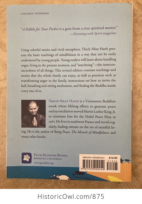 A Pebble for Your Pocket Mindful Stories for Children and Grown Ups Paperback Book C2010 by Thich Nhat Hanh - #JAb0Gsv90js-2