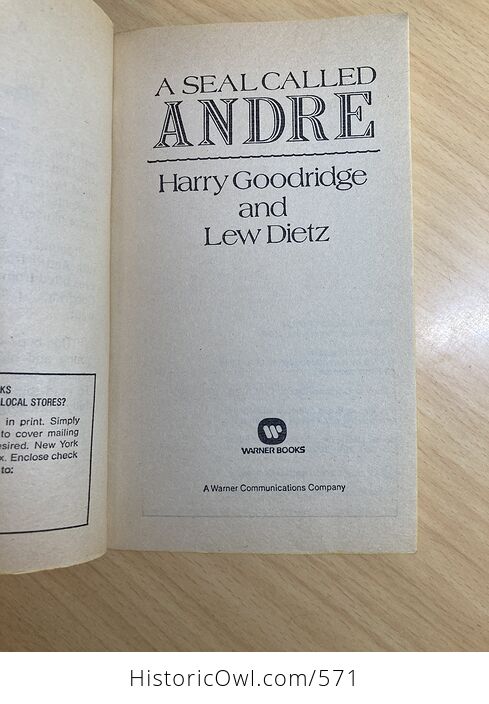 A Seal Called Andre Book by Harry Goodridge and Lew Dietz C1975 - #XbwKuzJ65tk-4