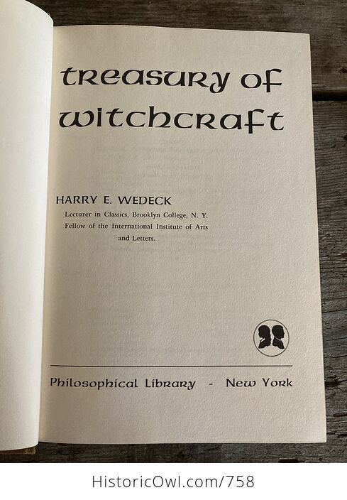 A Treasury of Witchcraft Book by Harry E Wedeck C1961 - #fSoDuaPKtRY-4