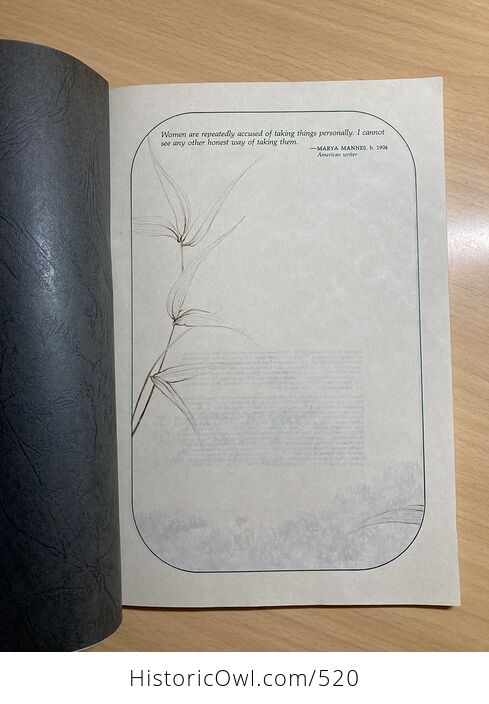 A Womans Notebook Being a Blank Book with Quotes by Women Running Press C1980 - #llxF2no5Aj4-4