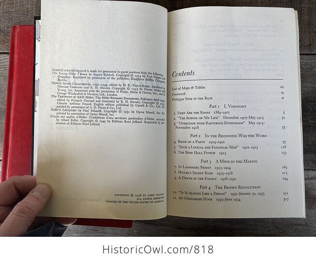 Adolf Hitler Two Volume Book Set by John Toland C1976 - #ghqA8IiHza0-13