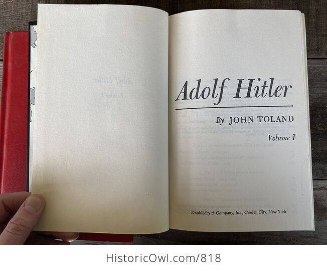 Adolf Hitler Two Volume Book Set by John Toland C1976 - #ghqA8IiHza0-14