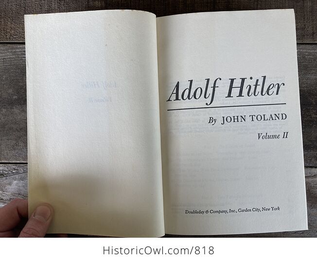 Adolf Hitler Two Volume Book Set by John Toland C1976 - #ghqA8IiHza0-8