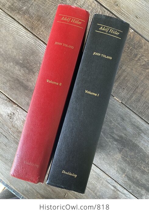 Adolf Hitler Two Volume Book Set by John Toland C1976 - #ghqA8IiHza0-1