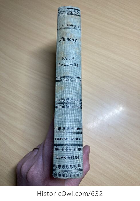 Alimony Vintage Book by Faith Baldwin C1945 - #QgjcPQNnV2M-2