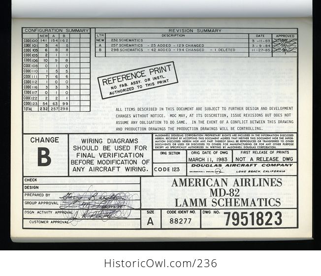 American Airlines Md 82 Lamm Schematics November 1985 - #LbdZ3OLHzU8-3