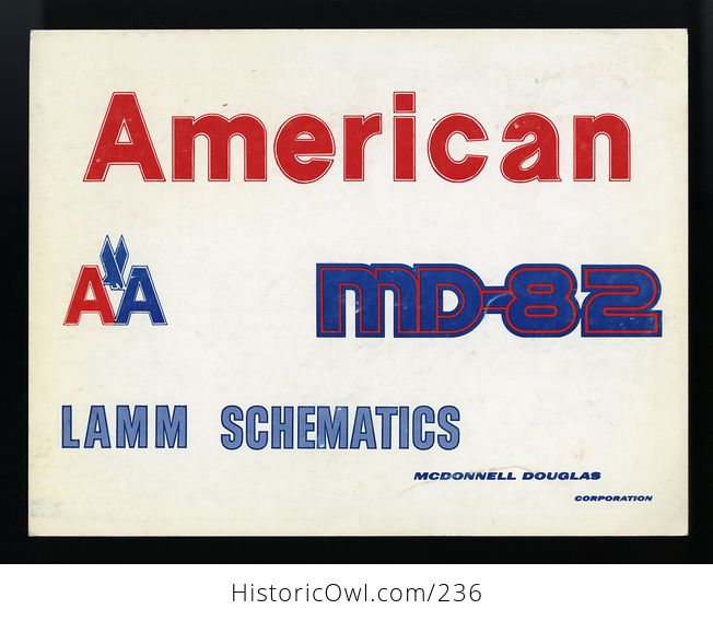American Airlines Md 82 Lamm Schematics November 1985 - #LbdZ3OLHzU8-1