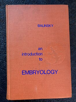 An Introduction to Embryology Third Edition Medical Sciences Book by Balinsky C1970 #7N1YFbC2J7M