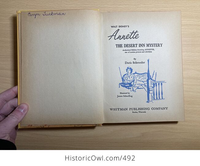 Annette the Desert Inn Mystery by Walt Disney Vintage Book by Doris Schroeder Whitman Publishing Company C1961 - #2dgY7AEBNyk-4