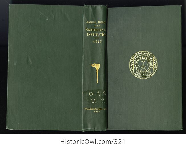 Annual Report of the Smithsonian Institution 1916 Antique Illustrated Book - #EF41EBvBQvQ-2