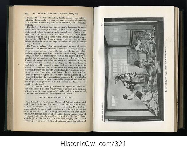 Annual Report of the Smithsonian Institution 1916 Antique Illustrated Book - #EF41EBvBQvQ-6