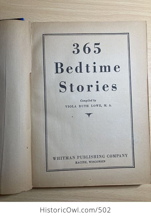 Antique Book 365 Bedtime Stories by Viola Ruth Lowe C1937 - #JBnWwIHJOMM-5