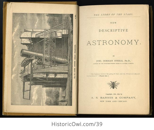 Antique Book the Story of the Stars New Descriptive Astronomy or Steeles New Astronomy C 1884 - #qYtfxGOSzoo-10