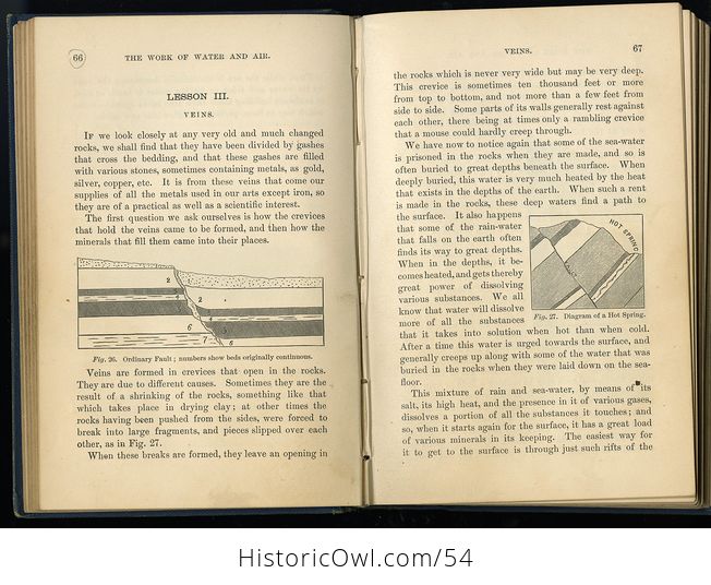Antique Illustrated a First Book in Geology Designed for the Use of Beginners by N S Shaler C 1885 - #IYd6OPrv23A-6