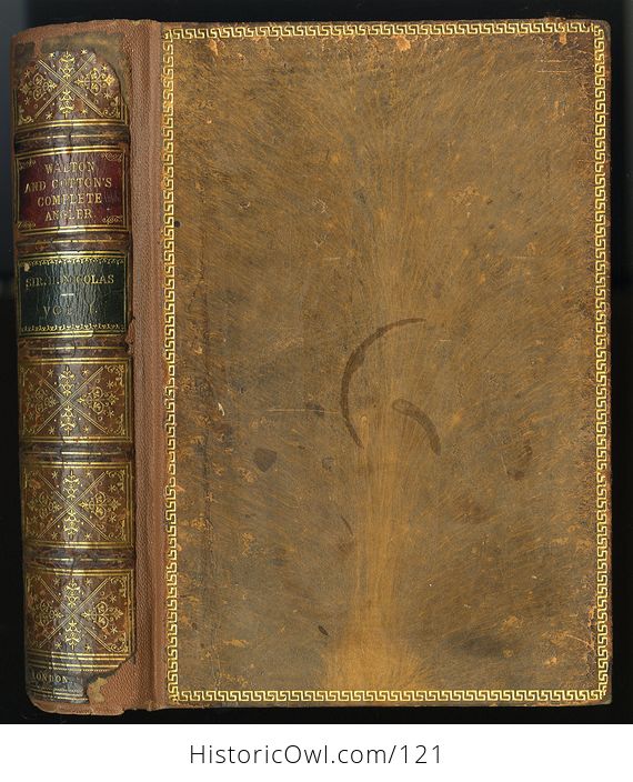 Antique Illustrated Book 2 Volumes the Complete Angler or the Contemplative Mans Recreation by Izaak Walton C1860 - #t22TE8Cl7z4-2