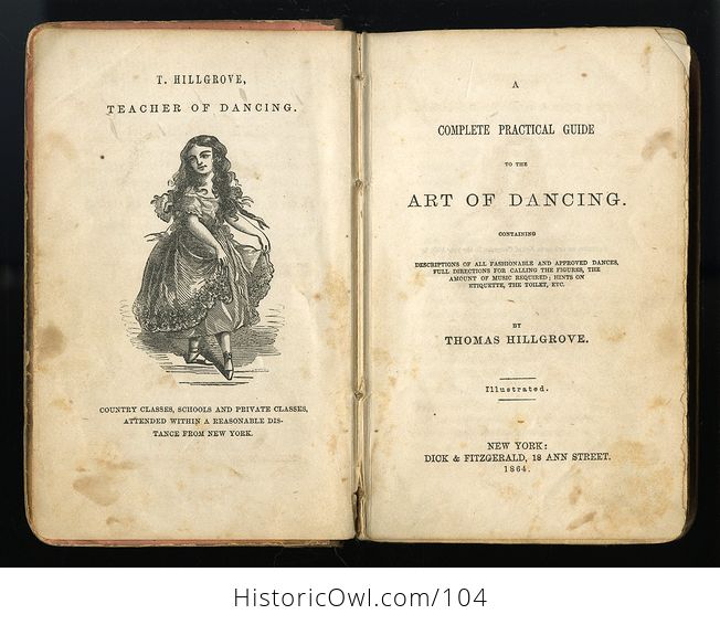 Antique Illustrated Book a Complete Practical Guide to the Art of Dancing by Thomas Hillgrove C1864 - #ImBY81zFHXs-4