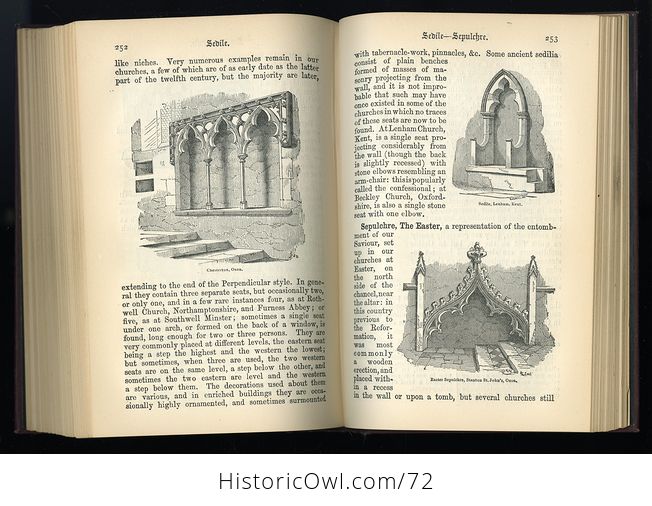Antique Illustrated Book a Concise Glossary of Terms Used in Grecian Roman Italian and Gothic Architecture by John Henry Parker C1913 - #7x6kvTk2tyM-12