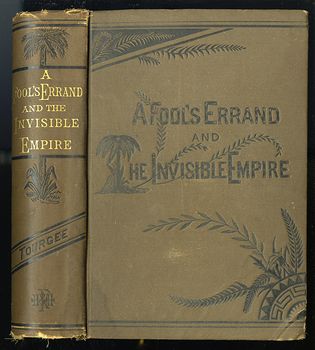 Antique Illustrated Book a Fools Errand and the Invisible Empire by Albion W Tourgee C 1880 #WjeCPvoPrwo
