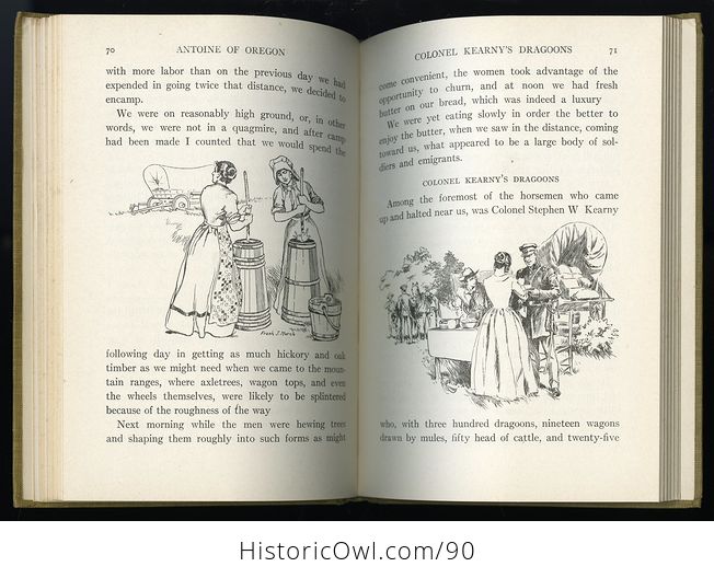 Antique Illustrated Book Antoine of Oregon a Story of the Oregon Trail by James Otis C 1912 - #gs65P4ewxCI-7
